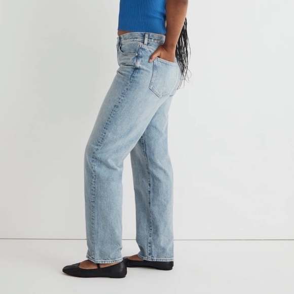 NWOT Madewell Low-Slung Straight Jeans in Olvera Wash Size 33 - Picture 8 of 16